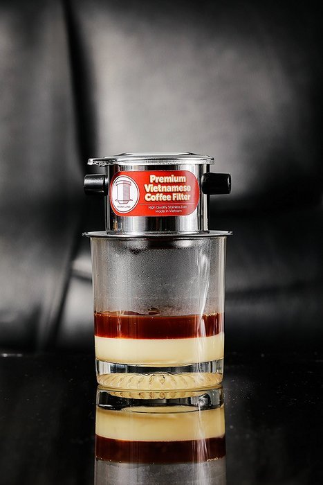 Vietnamese Coffee Filter Phin 11 Ounce (Large), Gravity Insert, One Cup N9
