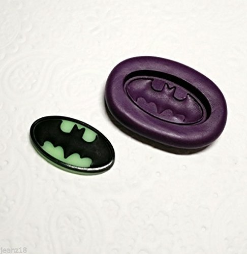 Silicone Mold Batman Logo Avengers Superheroes (27mm) Fondant Jewelry PMC Clay