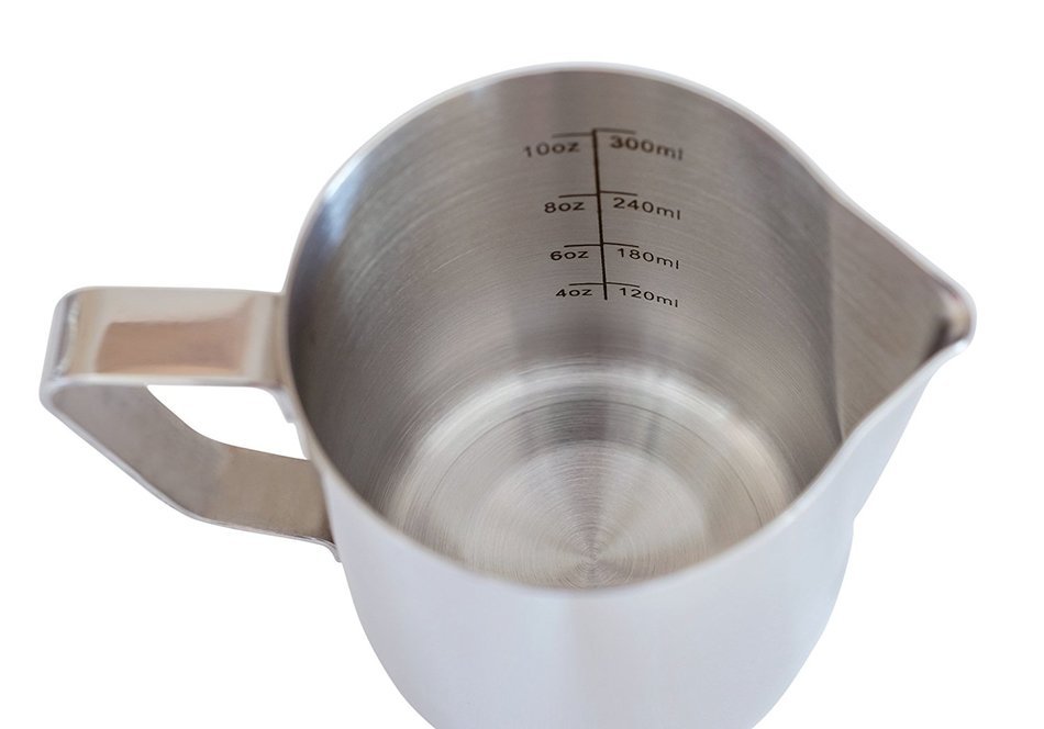 Star Coffee 12, 20 or 32oz Premium Stainless Steel Frothing Pitcher with Measurement Scales on Both Sides for... N5