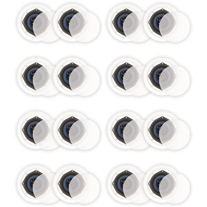 Blue Octave RC53 In Ceiling Speakers 3 Way Home 4480 Watts New 8 Pair Pack RC53-8PR