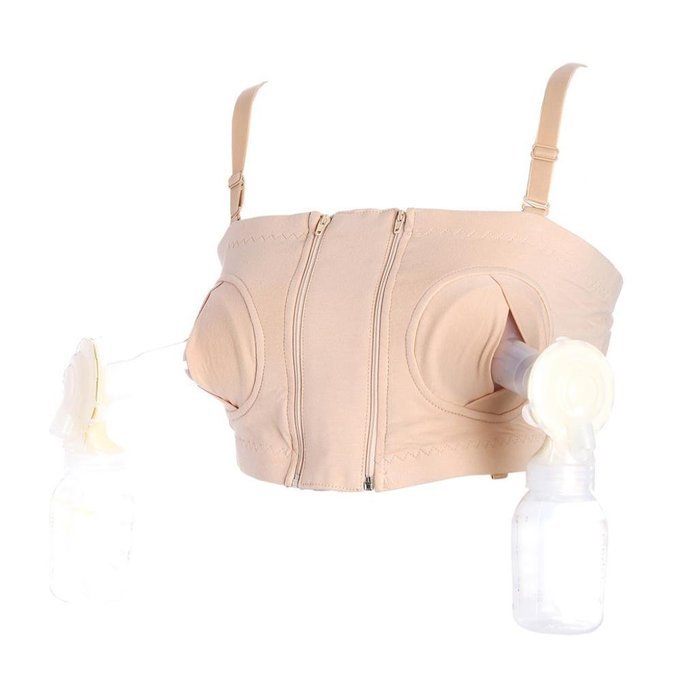 PHOTNO Hands-free Breast Pump Nursing Bras Maternity Pregnant Breastfeeding 3 Colors N16