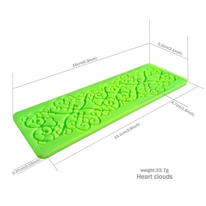 Anyana 3x Silicone Fondant Mould Cake Decorating Mold Sugarcraft sugarpaste lace mat N3
