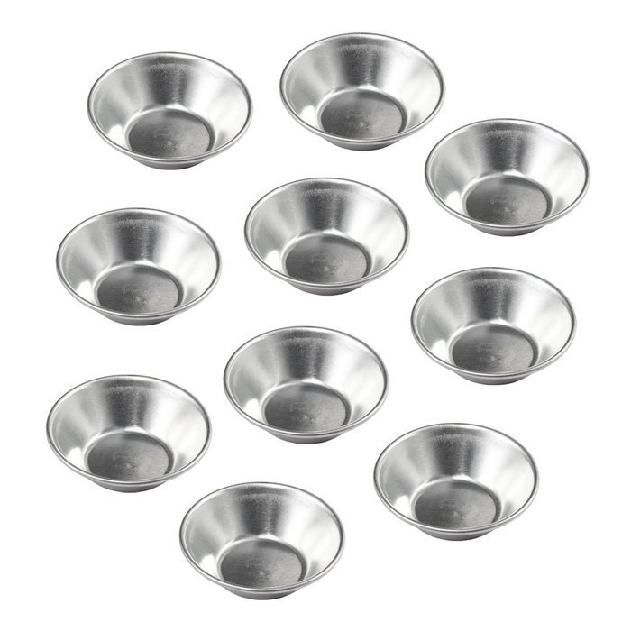 10pcs Anodic Aluminum Egg Tart Mold Cupcake Cookie Mould Maker Kitchen Tool N4