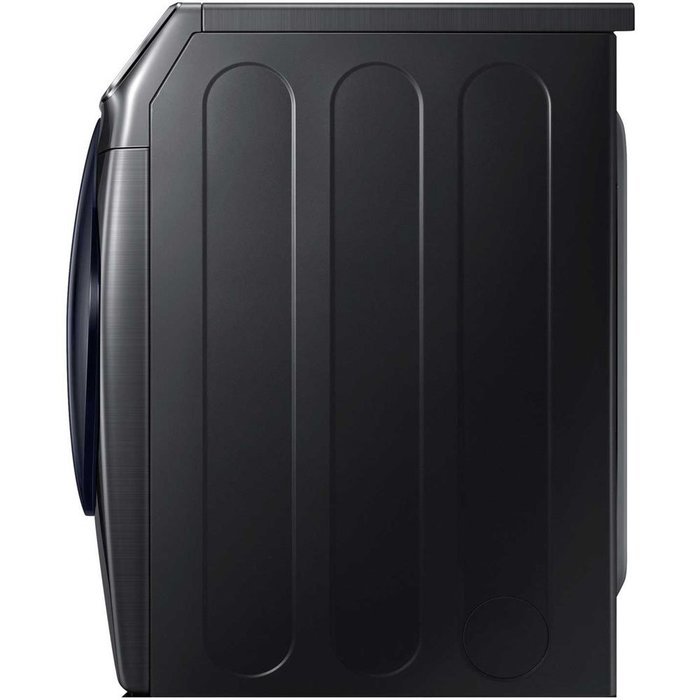 Bundle: Black Stainless Steel Samsung 5 Cu Ft Front Load Washer with Add Wash and 7.5 Cu Ft GAS Dryer Laundry... N5