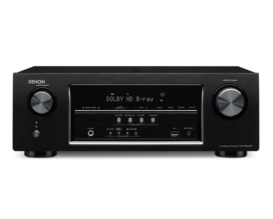 Denon AVR-S500BT 5.2 Channel AV Receiver With 4K Capability and Bluetooth