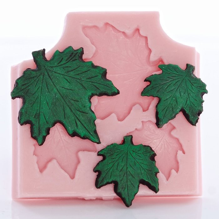 Maple Leaf Silicone Mold use with Fondant, Candy, Chocolate, Food Safe, Polymer Clay, Resin Mold, Epoxy Perfect... N3