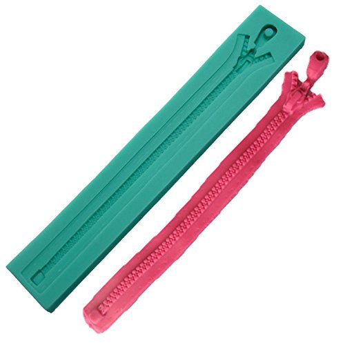 Anyana Zipper Shape Silicone Fondant Sugarpaste Mould Baking Cake Chocolate Decorating N2