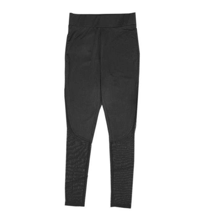 FAPIZI &hearts; Women Pants &hearts; Women Fitness Leggings High Waist Mesh Patchwork Leggings Skinny Push Up Pants (L, black) N3