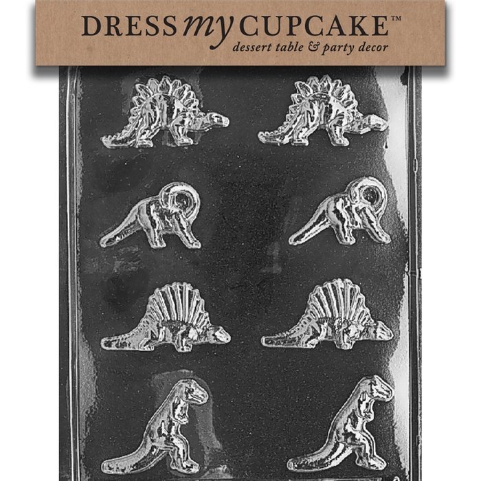 Dress My Cupcake Chocolate Candy Mold, Bite Size Dinosaurs