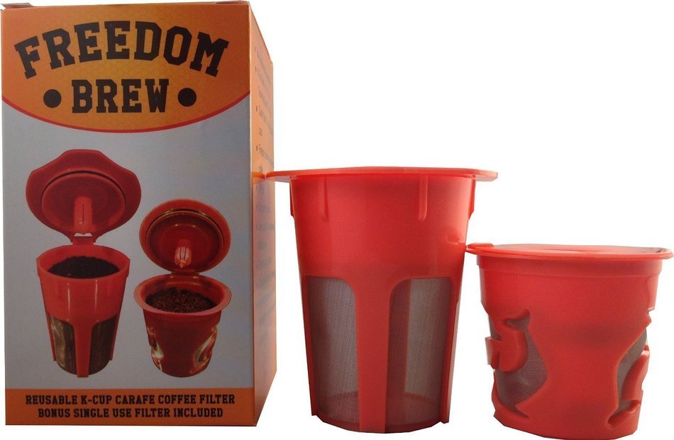 K-Carafe 2.0 Reusable Filter and K-CUP 2.0 Single Cup Reusable Filters Includes 30 Freedom Stickers From Freedom... N2