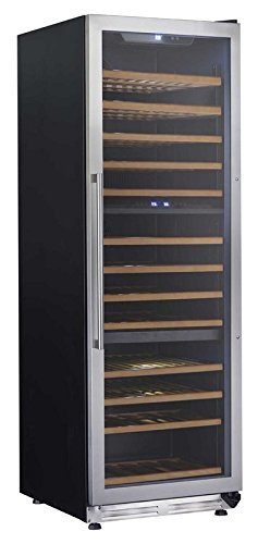 Avanti WCF143S3ST Designer Series Triple Zone Wine Chiller with 143 Bottles Storage, Silver N2