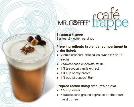 Mr Coffee: Caf&eacute; Frappe ~ Brews & Blends N4