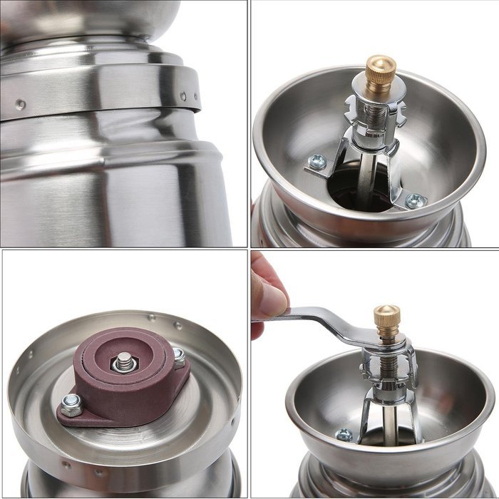 niceEshop(TM) Manual Coffee Grinder Coffee Mill Grinding Mill Pepper Grinder Bean Grinder with Cleaning Brush,... N3