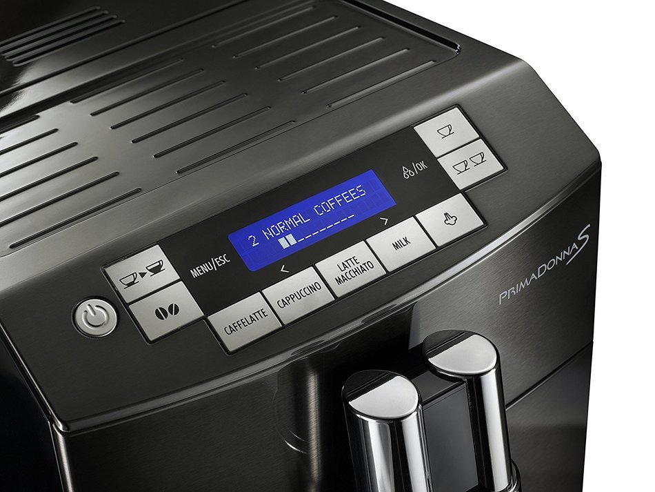 DeLonghi America ECAM28465B Prima Donna Fully Automatic Espresso Machine with Lattecrema System, Black N5