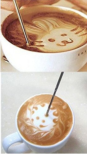 Efbock Barista Household Coffee Cappuccino Latte Espresso Steel Art Pen Stainless Tool 3pcs N7