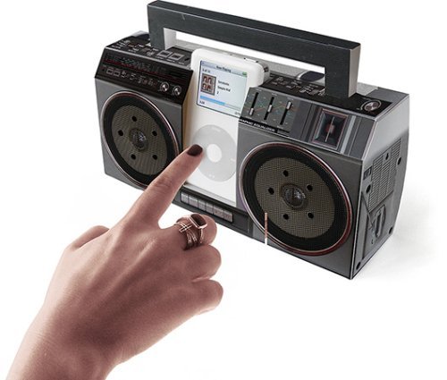 Cardboard Classic iPod Mini Boom Box N3