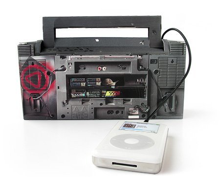 Cardboard Classic iPod Mini Boom Box N4