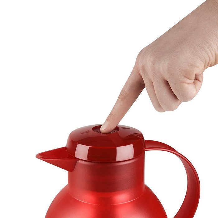 Emsa Samba Quick Press Insulated Server, 34-Ounce, Translucent Eggplant N27