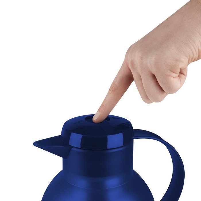 Emsa Samba Quick Press Insulated Server, 34-Ounce, Translucent Eggplant N31