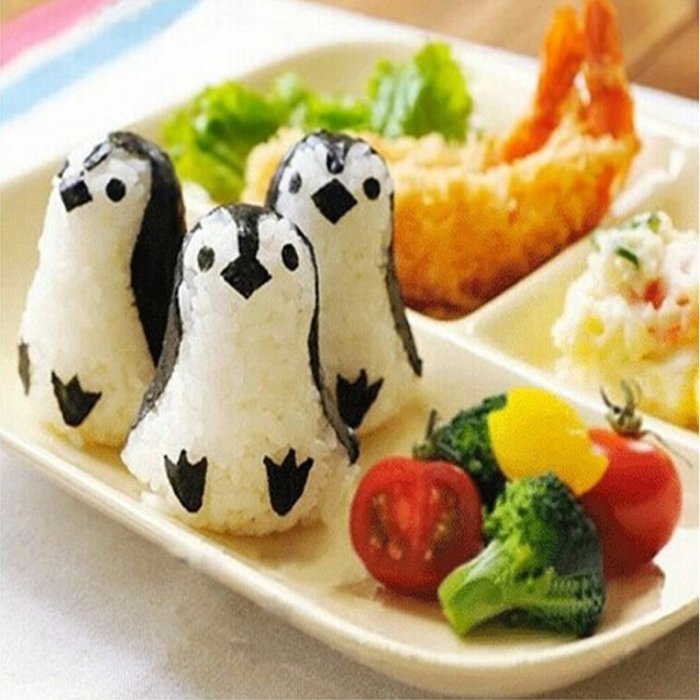 Witkey 2pcs Bento Accessories Rice Ball Mold Suit Creative Lovely Seaweed Sushi Material Tool Clamp Laver Embossing... N10