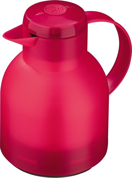 Emsa Samba Quick Press Insulated Server, 34-Ounce, Translucent Eggplant N37