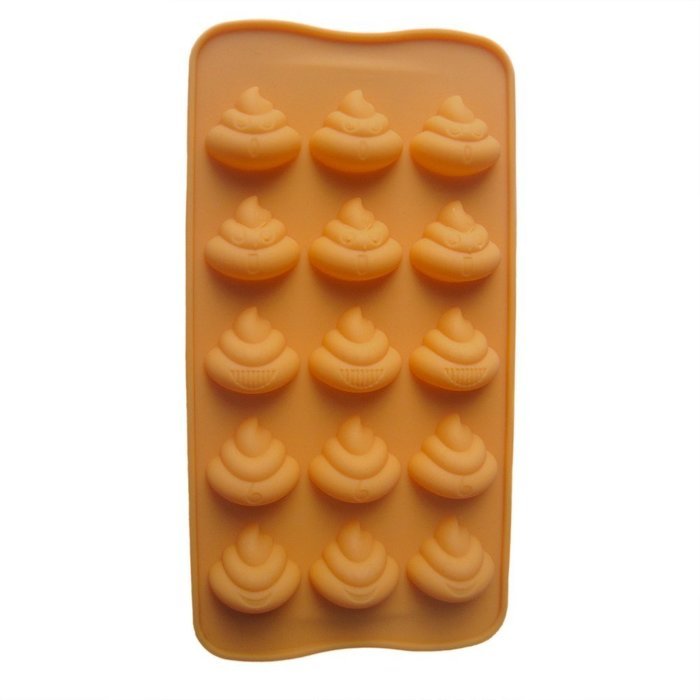 Fanhesheng Silicone Cute Poop Candy Mold Chocolate Mold Ice Cube Trays Candy Molds, Ice Molds, Silicone Molds,... N2