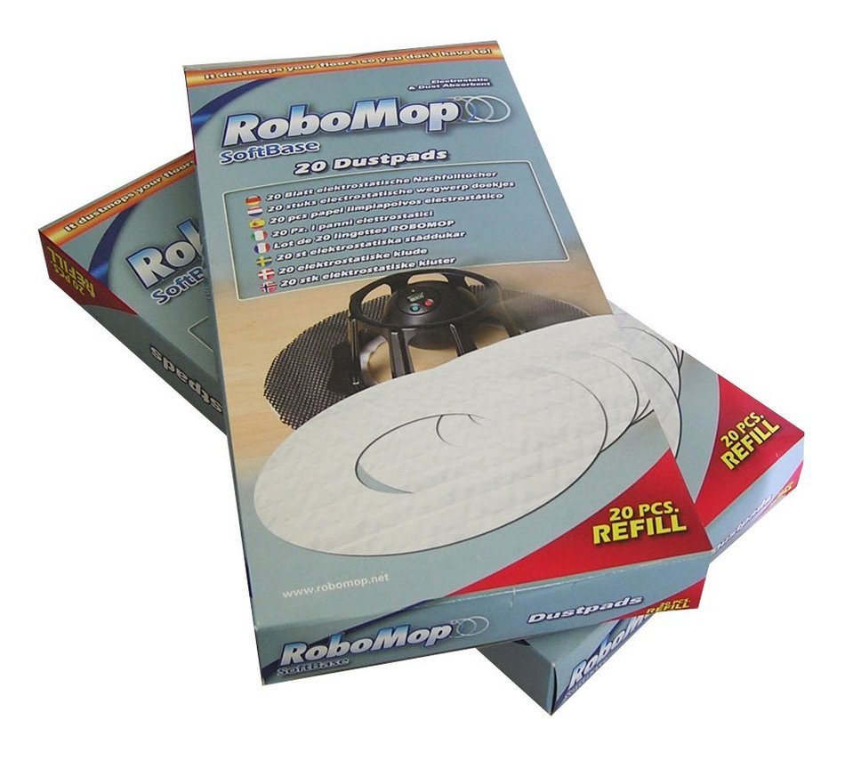 Pack of 20 Robomop Cloths For Robomop Basic & Softbase vacuum cleaners