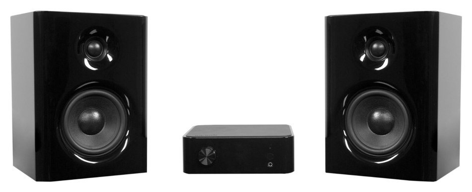 Kanto Surround Headphone Amp Bookshelf Home Speaker, Set of 2, Black (YARO2-SET)