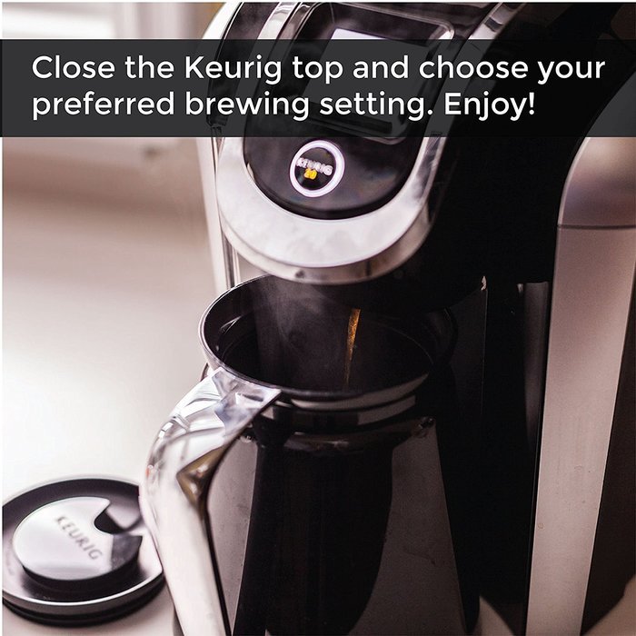 Reusable Carafe and Single-serve Filter (Bundle) - Refillable Keurig Coffee Filter - Compatible with Keurig 2.0...