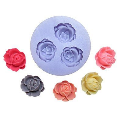 Sher Flowers Shaped Bake fandant mold,L9cmW9cmH1cm N2