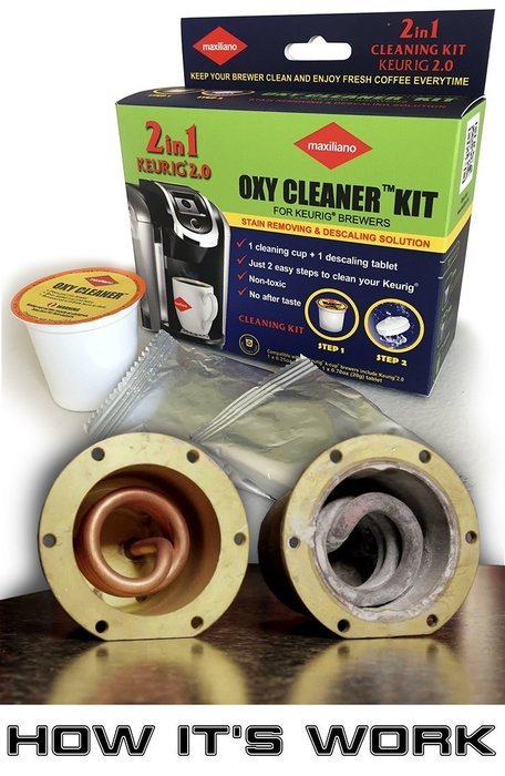 Descaling Kit, Descaler for Keurig 2.0, For all K-Cup Brewers, Biodegradable, Non Toxic N4