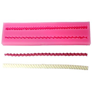 Sher FOUR-C 3D Embossing Mold Cake Design Silicone Molds Color Pink N2
