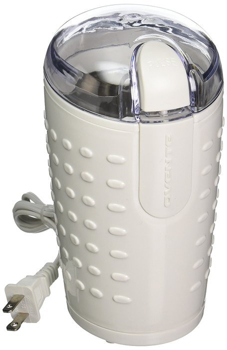 Ovente CG225B Electric Grinder with Stainless Steel Blades for Coffee Beans, Spices, Nuts, Grains, Black N8