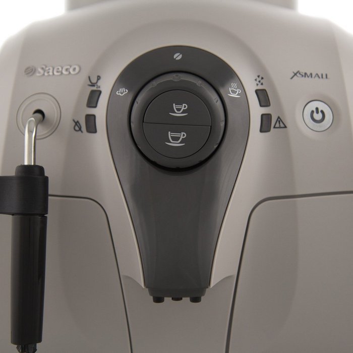 Saeco Xsmall HD8645/57 Superautomatic Espresso Machine - White & Beige (Certified Refurbished) N3