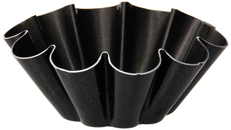 Matfer 10-Fluted Exal Brioche Mold, 4-by-1-3/8-Inch