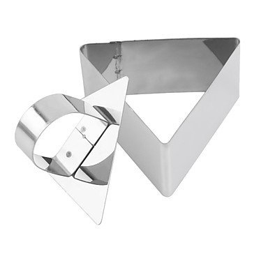 Sher 1Pc Stainless Steel Trianglely Shape DIY Dessert Cake Cheese Mould Slicer Cutter Popular New N2