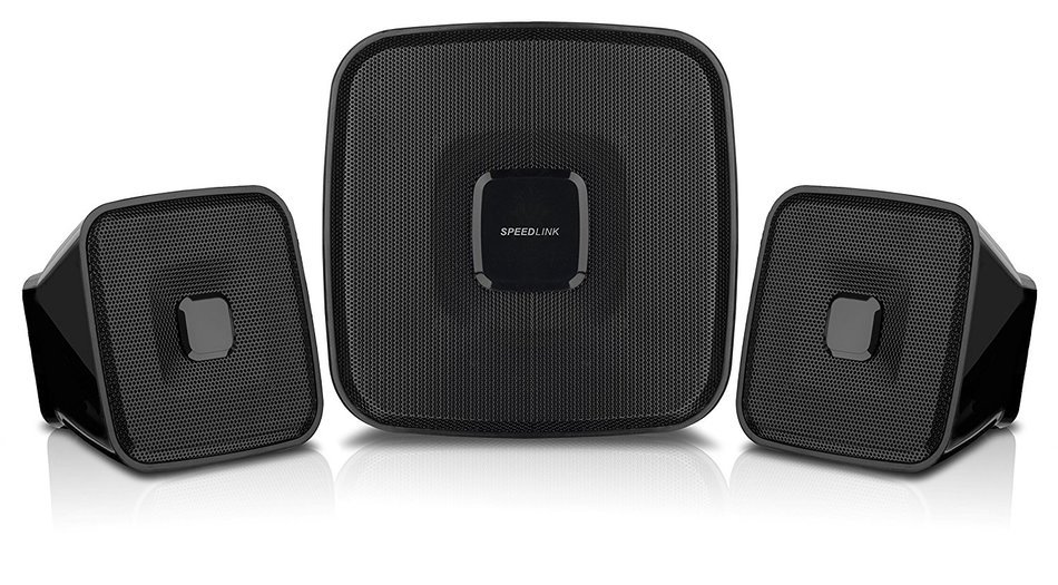 SPEEDLINK Quaint 2.11 USB Powered Subwoofer System - Black N4