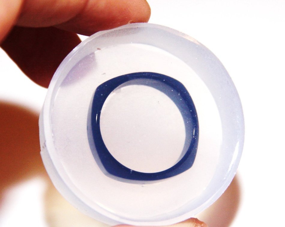 1 (one) Clear-silicone Square Ring mold 8mm Height. Sizes 6,7,8,9,10,11,12 for your choice.(1-38) N6