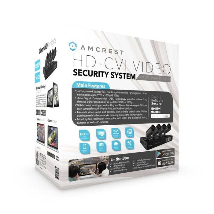 1080P HD 4CH 2TB DVR W/ 4XB (BLACK) N6