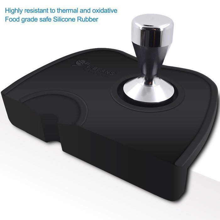 Espresso Coffee Tamp Mat. Fluted Silicone Coffee Tampering Corner Pad Mat Tool With Dropped Edge Made For Baristas... N3