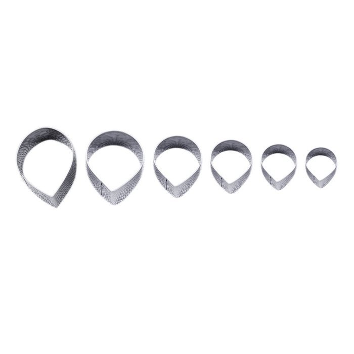 MuLuo 6pcs Stainless Steel Cake Mold Process Decorative Flower Sugar Tool