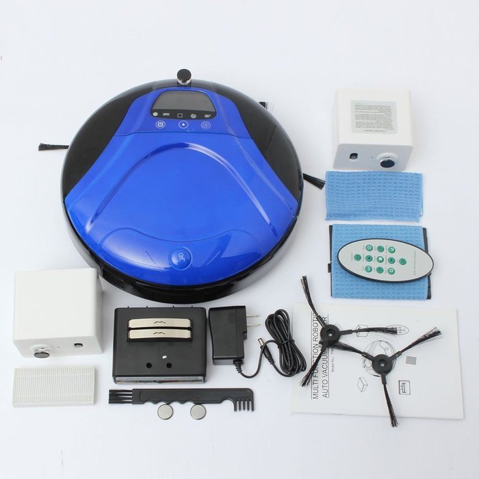 Doinshop Smart Vacuum Cleaner Intelligent Household Robotic Sweeper Dust Catcher (blue) N22