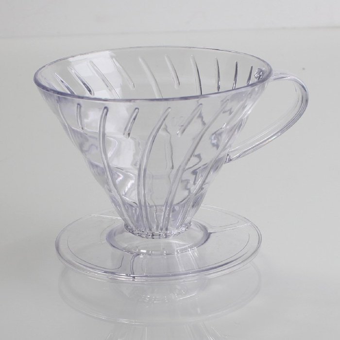 Ocathnon VDG-02B V60 Glass Coffee Dripper Clever Coffee Filter 300ML (Flannel Filtering bag is included) Glass... N10
