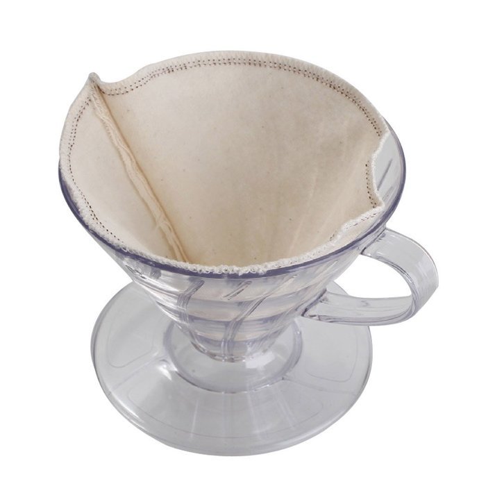 Ocathnon VDG-02B V60 Glass Coffee Dripper Clever Coffee Filter 300ML (Flannel Filtering bag is included) Glass... N13