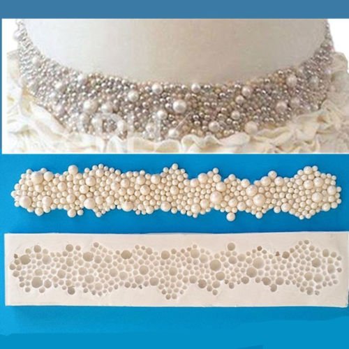 Pearls Beads Silicone Mould Fondant Cake Tools Cupcake Mold Border Sugar Paste