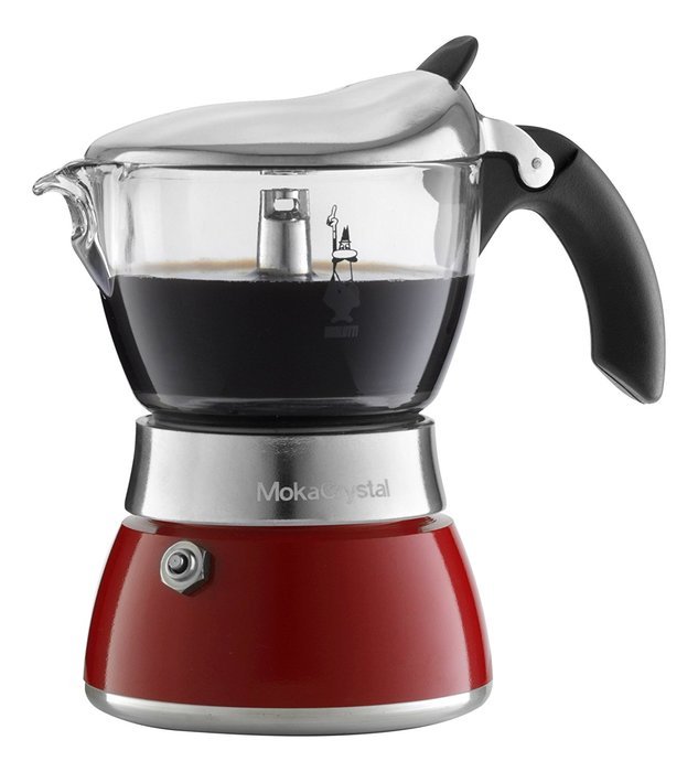 Bialetti: Moka Crystal 2-Cups RED [ Italian Import ]