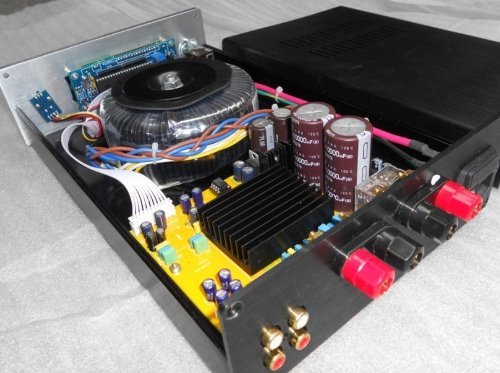 Gowe&reg; Finished TDA8950 Class D audio power amplifier AMP w/M62446 Volume Controller by Gowe
