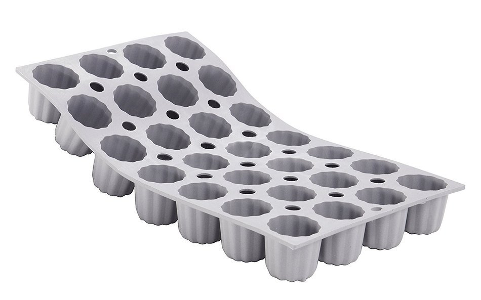de Buyer Elastomoule Bordelais 35mm Diameter x 35mm High, 28 Cavities
