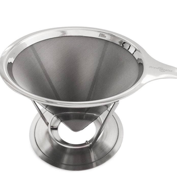 The Brewologist Pour Over Coffee Cone, the Clever Coffee Dripper: Permanent Reusable Stainless Steel Coffee Filter... N10