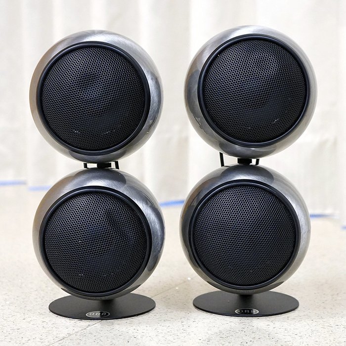 Orb Audio 5.1 Home Theater Speaker System (Mod2X and subONE) in Hand Polished Steel N4